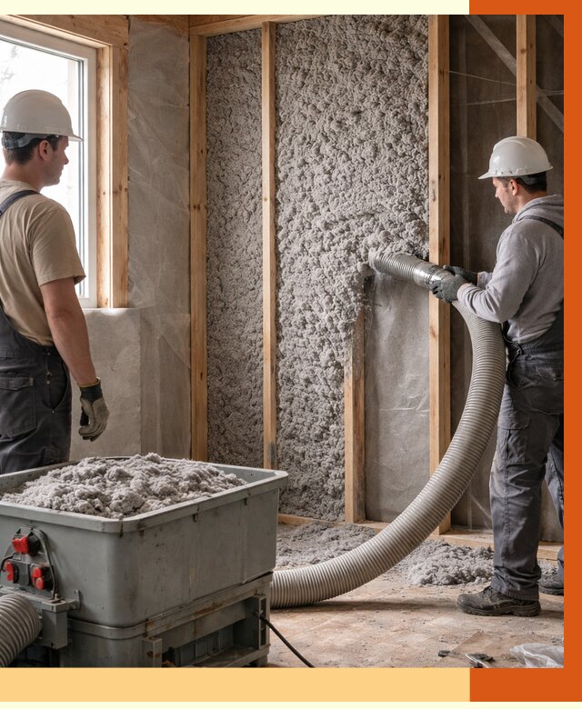 Утепление каркасного дома эковатой в Мелеузе от 1841 руб. | ТепломастерМлз