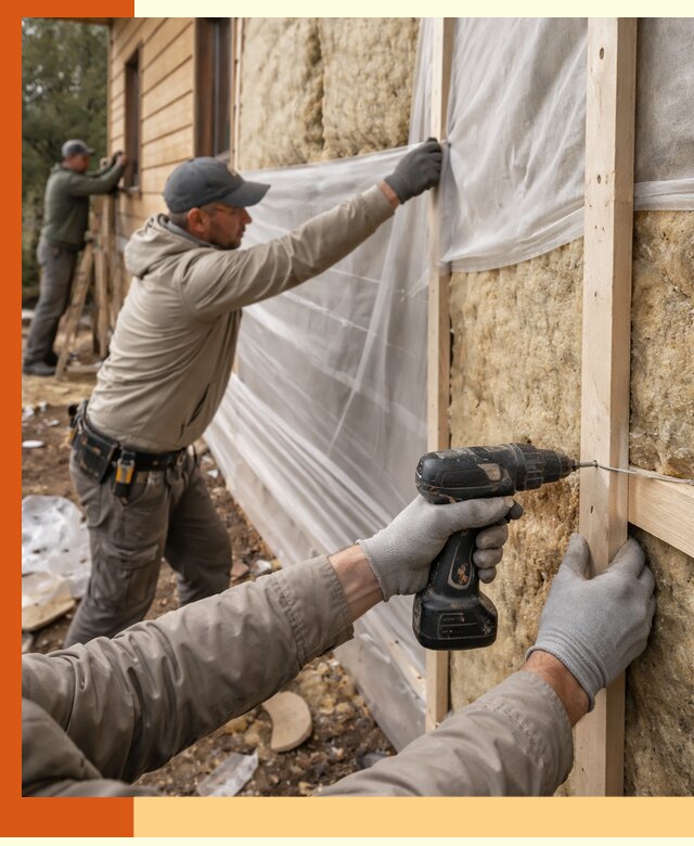 Утепление дома из бруса в Мелеузе качественно и долговечно