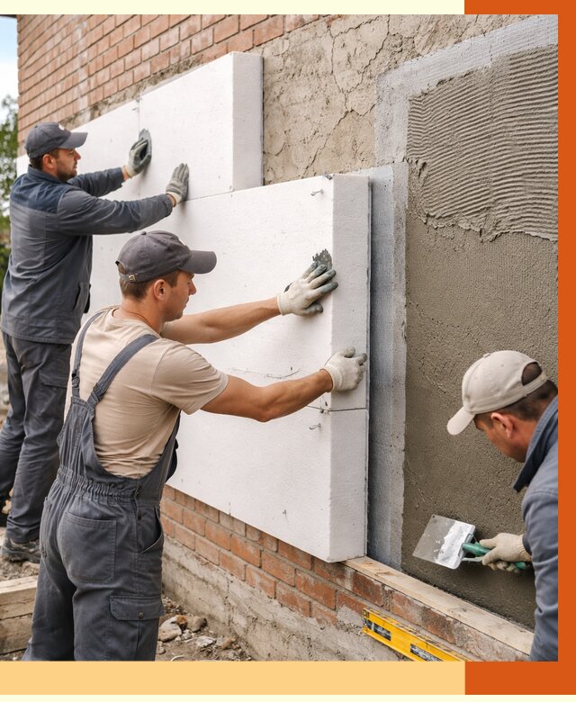 Утепление кирпичного дома в Мелеузе от 4296 руб. под ключ | ТепломастерМлз