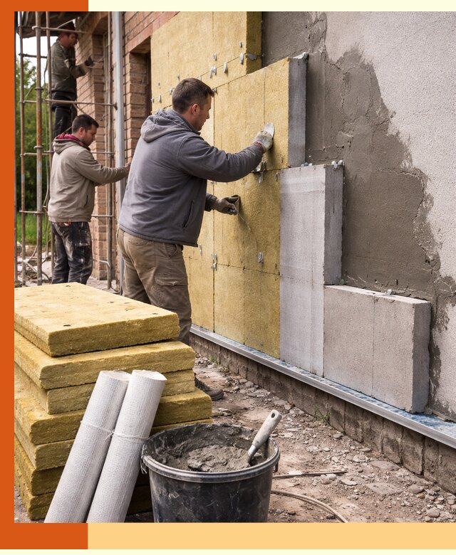 Утепление кирпичного дома под ключ в Мелеузе