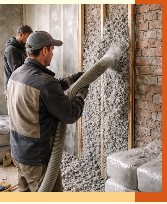 Утепление кирпичного дома эковатой в Мелеузе от 2404 руб./м² | ТепломастерМлз