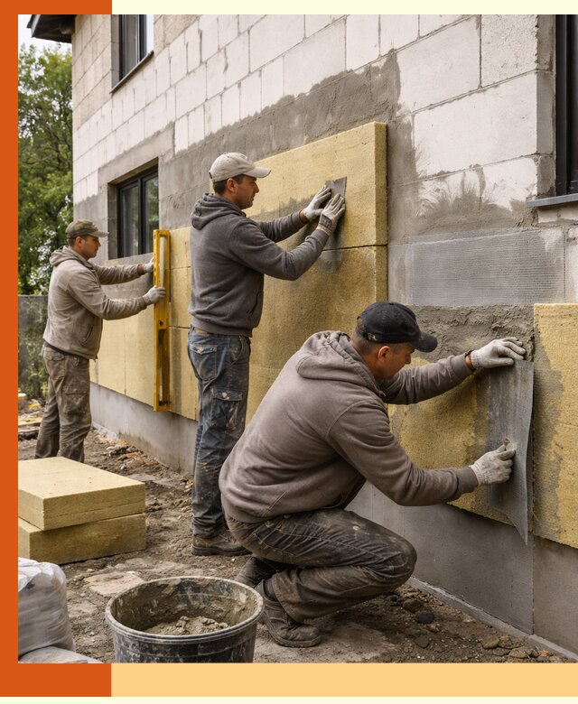 Утепление дома из газобетона в Мелеузе качественно и долговечно