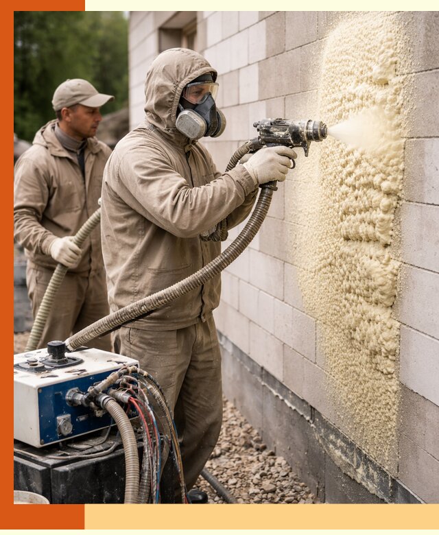 Утепление дома из газобетона ППУ в Мелеузе — надежная теплоизоляция