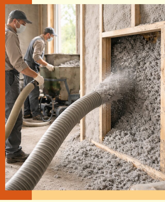 Утепление коттеджа эковатой в Мелеузе с гарантией качества