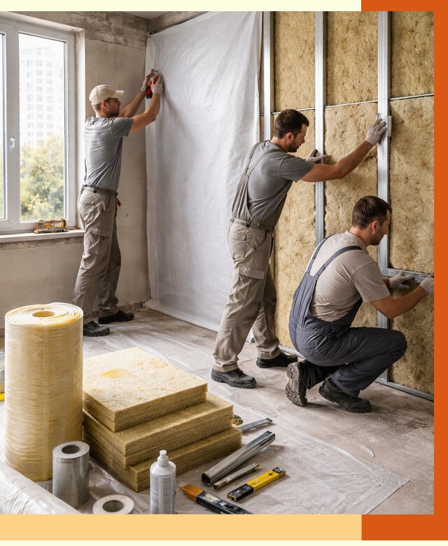 Утепление квартиры в Мелеузе от 4603 руб/м2 — утеплить квартиру изнутри и снаружи | ТепломастерМлз