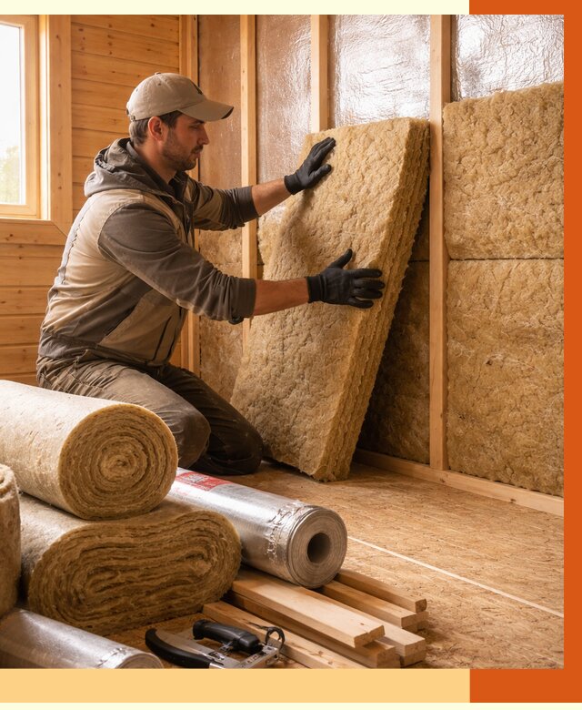 Утепление бани в Мелеузе под ключ от 4603 руб./м2 — утеплить потолок, пол и стены | ТепломастерМлз