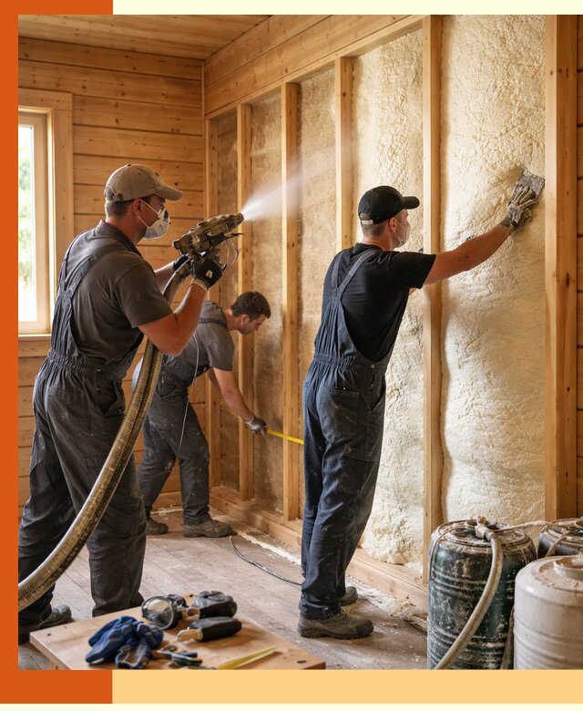 Утепление бани пенополиуретаном (ППУ) в Мелеузе