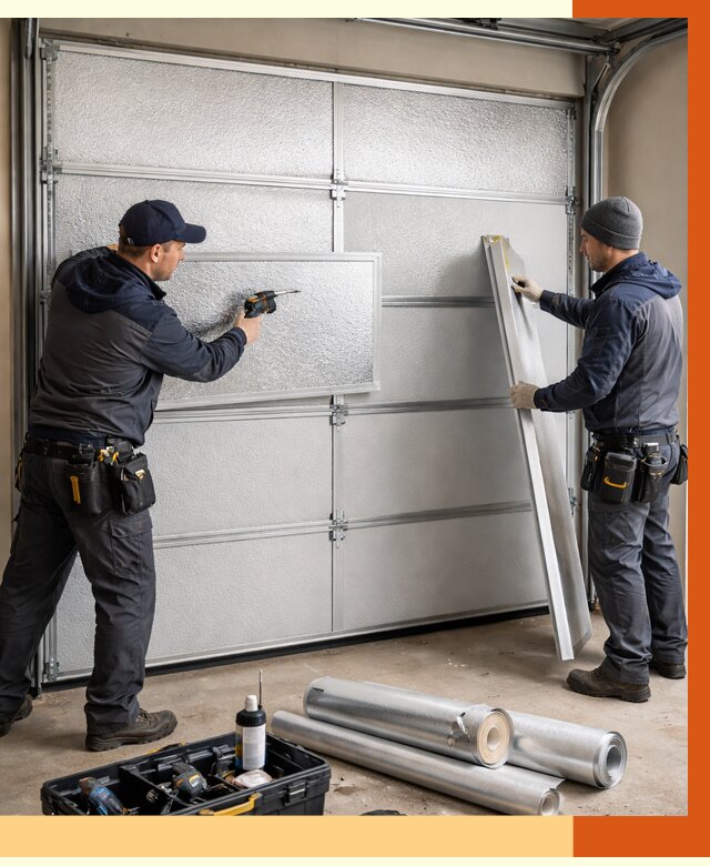 Утепление гаражных ворот в Мелеузе от 8030 руб/м2 — надежно и быстро | ТепломастерМлз