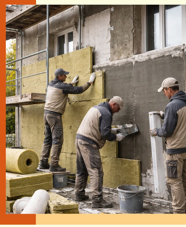 Утепление фасада зданий и домов в Мелеузе