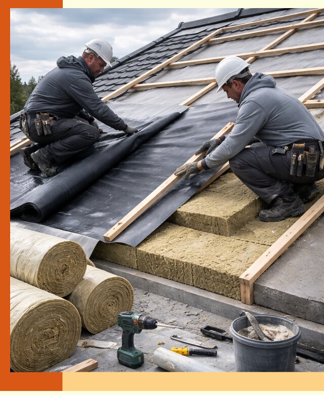 Утепление крыши снаружи в Мелеузе: профессиональная теплоизоляция