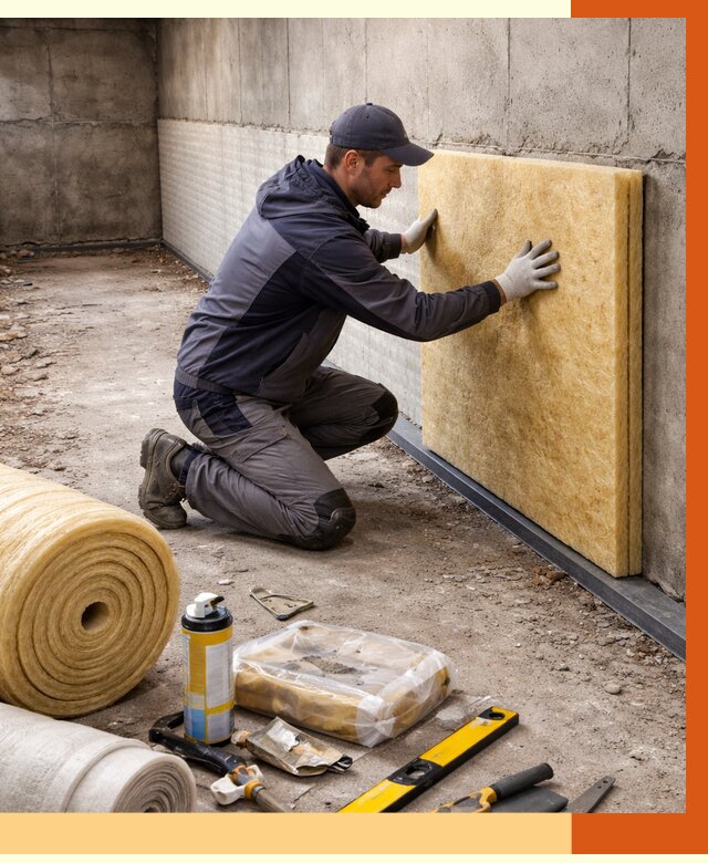 Утепление фундамента изнутри в Мелеузе от 4296 руб./м2 — работы под ключ | ТепломастерМлз