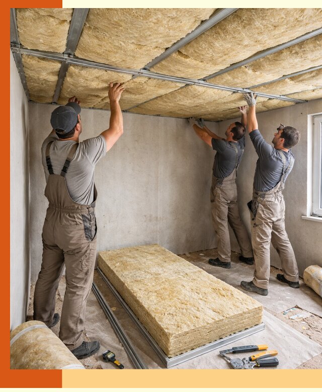 Утепление потолка в Мелеузе — тепло и без сквозняков