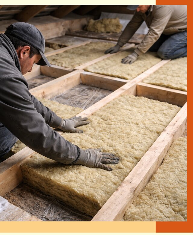 Утепление чердака минватой в Мелеузе от 3580 руб/м2 под ключ | ТепломастерМлз