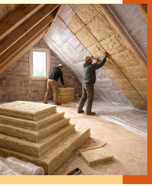 Утепление мансарды в Мелеузе от 2557 руб/м2 — комплексно и под ключ | ТепломастерМлз