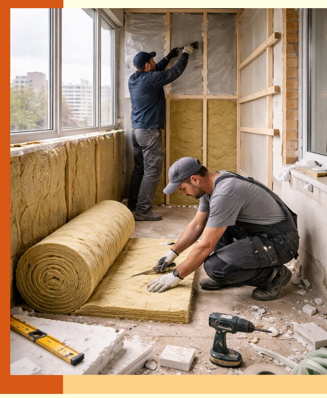 Утепление балкона под ключ в Мелеузе качественно и быстро