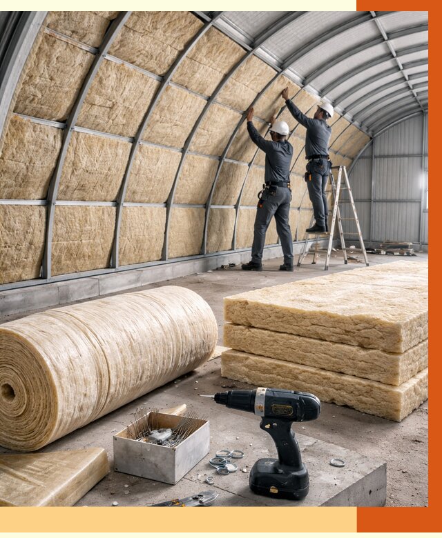 Утепление арочного ангара в Мелеузе от 3273 руб./м2 под ключ | ТепломастерМлз