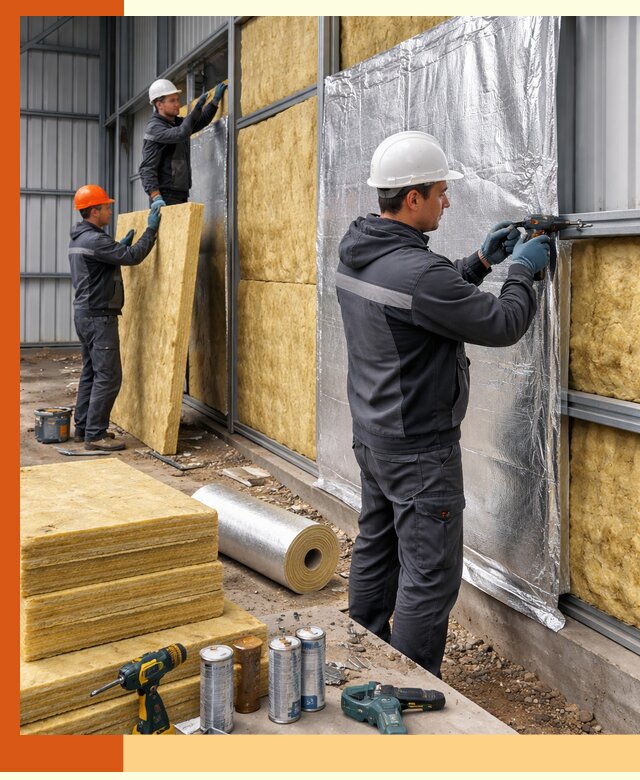 Утепление металлического ангара профессионально в Мелеузе