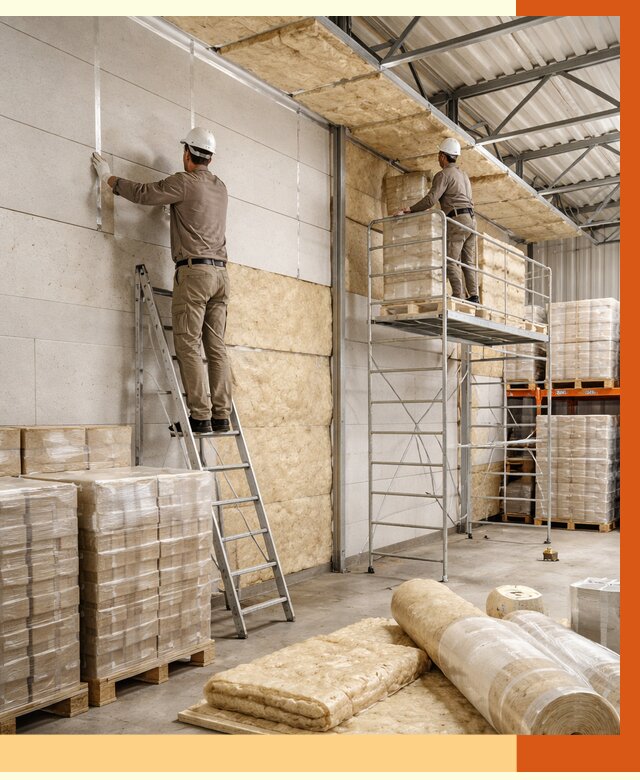 Утепление склада готовой продукции в Мелеузе от 1995 руб./м2 — комплексно | ТепломастерМлз