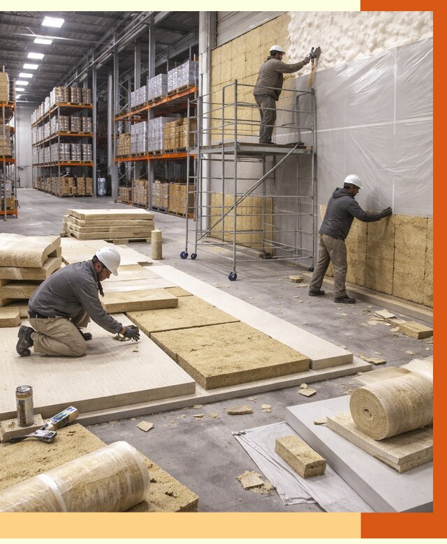 Утепление складского терминала в Мелеузе от 7672 руб./м² под ключ | ТепломастерМлз