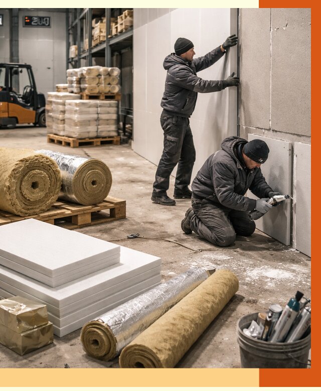 Утепление холодного склада в Мелеузе от 8695 руб/м2 — комплексное под ключ | ТепломастерМлз