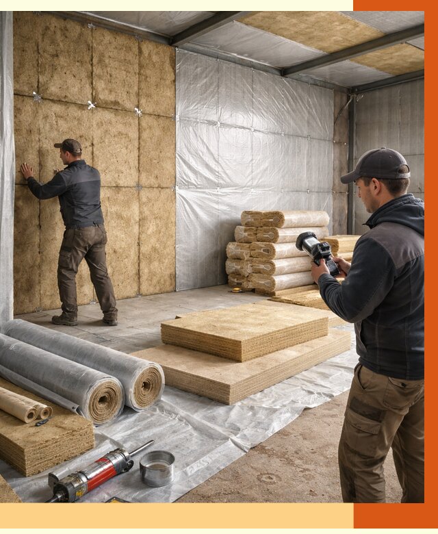 Утепление теплого склада в Мелеузе под ключ от 11763 руб/м² | ТепломастерМлз