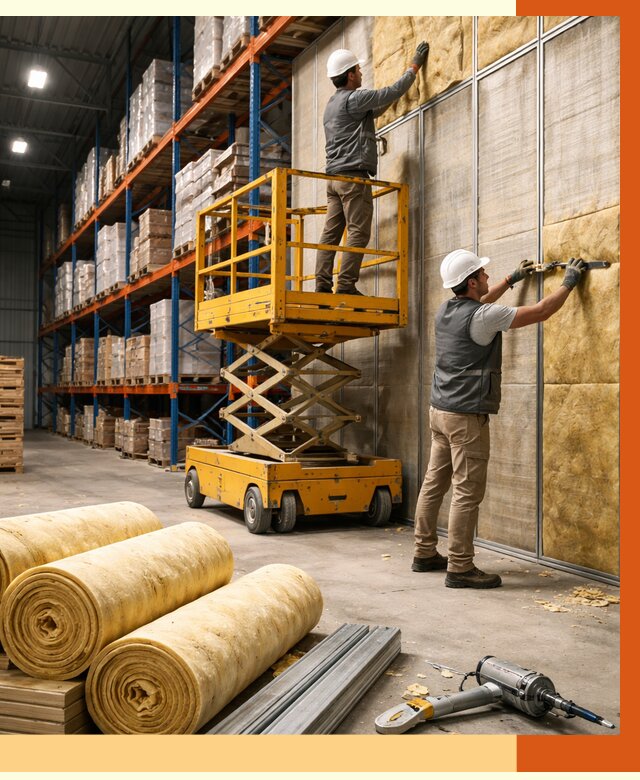 Утепление торгового склада в Мелеузе от 3273 руб/м2 — комплексно и под ключ | ТепломастерМлз