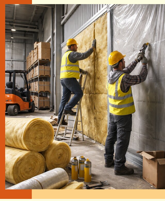 Утепление склада с техникой в Мелеузе под ключ