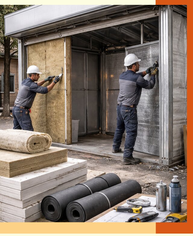 Утепление павильона шаурма в Мелеузе под ключ от 1227 руб. за м² | ТепломастерМлз