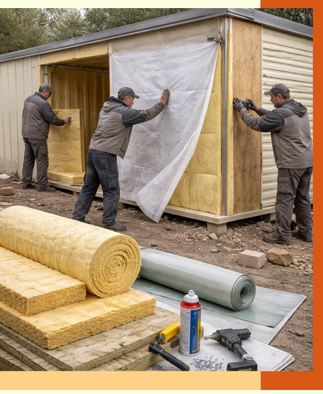 Утепление строительной бытовки в Мелеузе от 12786 руб. под ключ | ТепломастерМлз