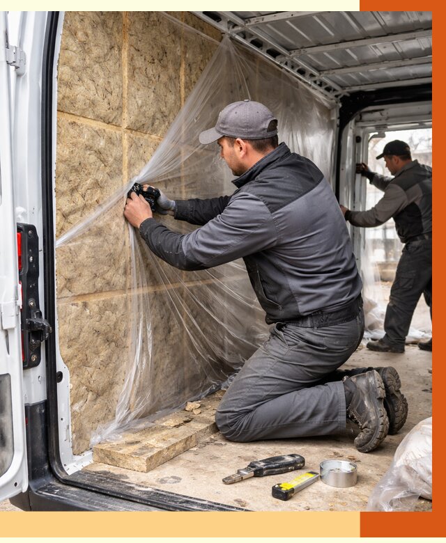 Утепление фургона в Мелеузе от 16878 руб/м2 — утепление фургона ППУ и кузова | ТепломастерМлз