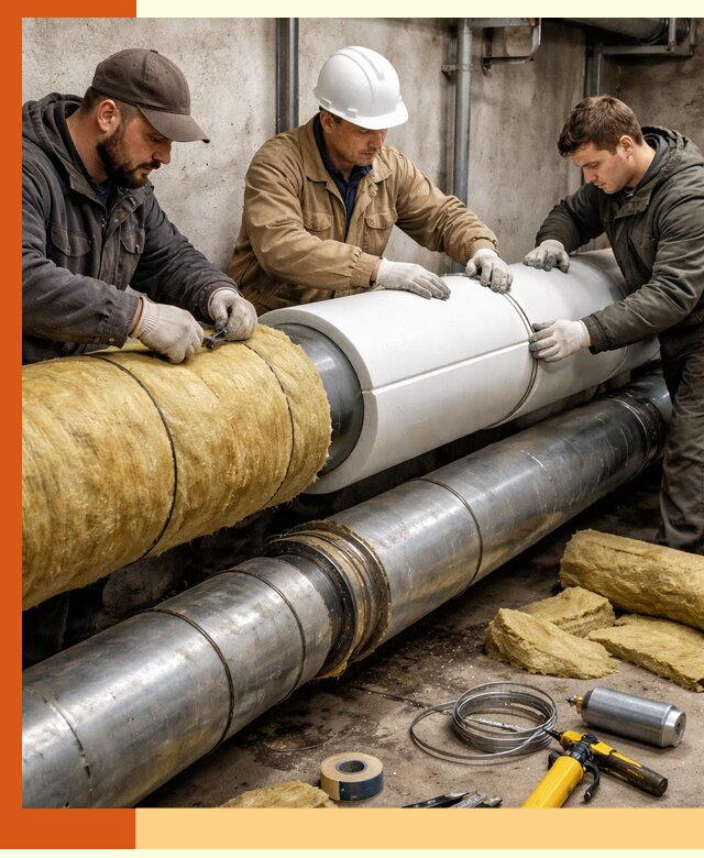 Утепление трубопровода в Мелеузе с гарантией энергоэффективности