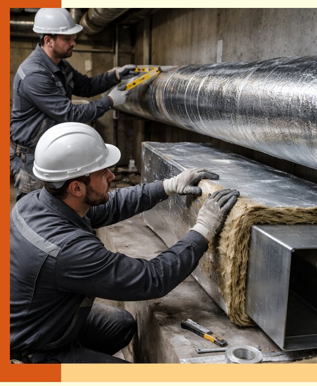 Профессиональное утепление воздуховодов и теплоизоляция в Мелеузе