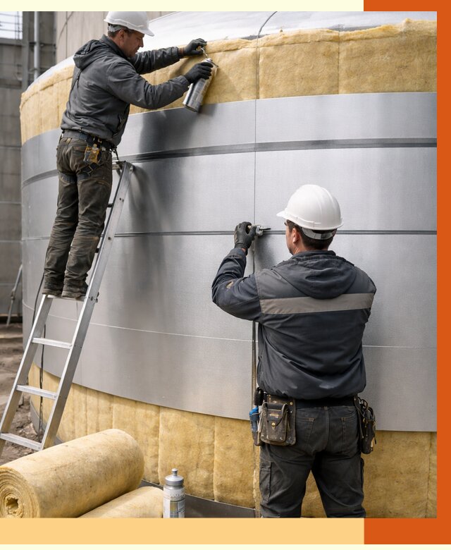 Утепление цистерны в Мелеузе пенополиуретаном от 14832 руб. под ключ | ТепломастерМлз