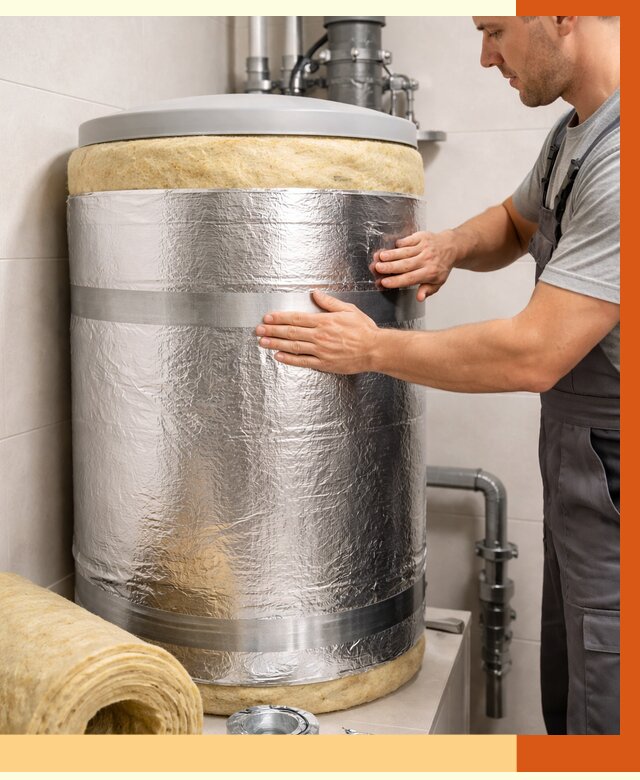 Утепление бойлера в Мелеузе от 4603 руб. под ключ | Утепление ППУ | ТепломастерМлз