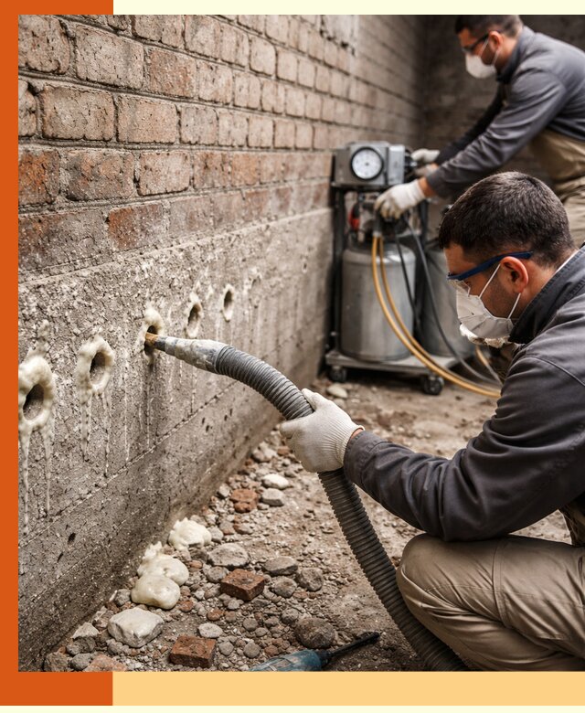 Заполнение колодцевой кладки ППУ в Мелеузе быстро и герметично