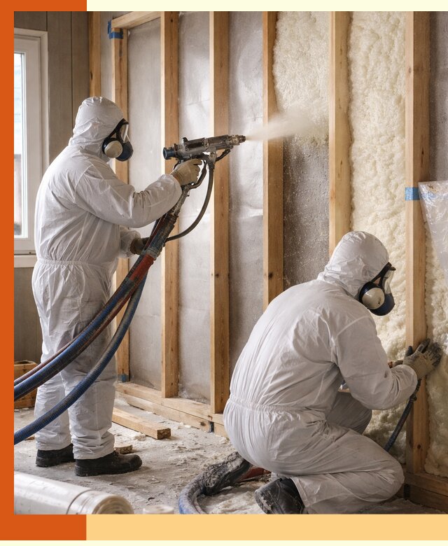 Утепление каркасной стены ППУ в Мелеузе для домов и коттеджей