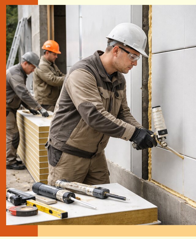 Утепление сэндвич-панелей пенополиуретаном в Мелеузе