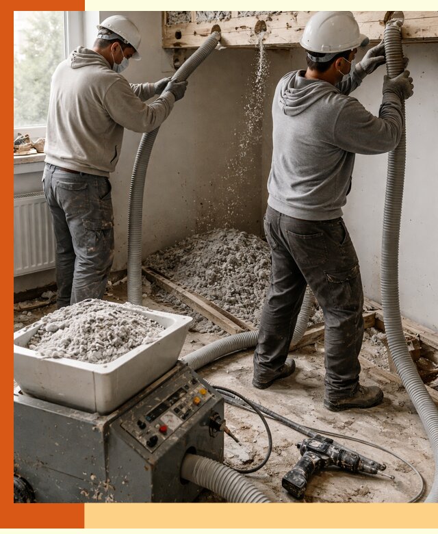 Заполнение пустот перекрытий пеной и наполнителями в Мелеузе