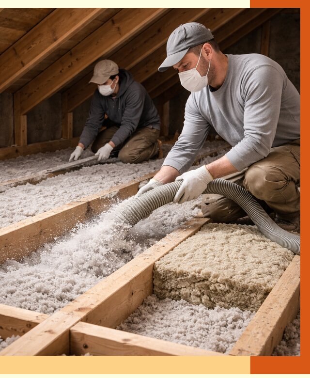 Заполнение полостей чердачного перекрытия в Мелеузе от 4603 руб. | ТепломастерМлз