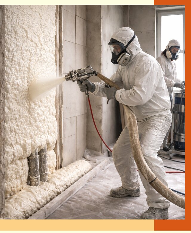 Напыление пенополиуретана в Мелеузе от 7672 руб./м2 — услуги и монтаж ППУ | ТепломастерМлз