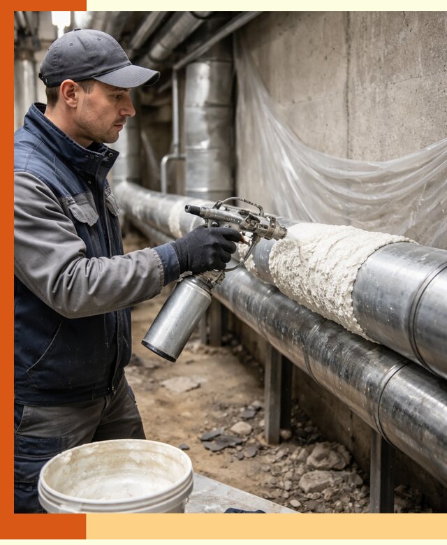 Утепление труб жидкой теплоизоляцией в Мелеузе