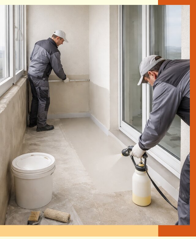 Утепление балкона жидкой теплоизоляцией в Мелеузе от 5882 руб./м2 | ТепломастерМлз