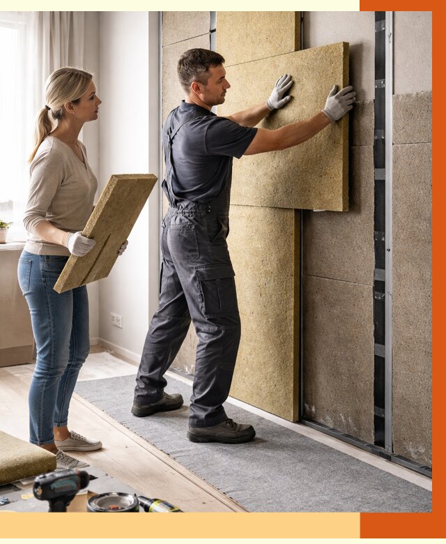 Профессиональная шумоизоляция квартиры в Мелеузе от 7672 руб. за м2 | ТепломастерМлз