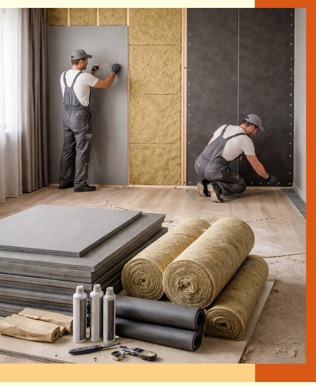 Шумоизоляция дома в Мелеузе от 4603 руб/м2 — комплексная звукоизоляция под ключ | ТепломастерМлз