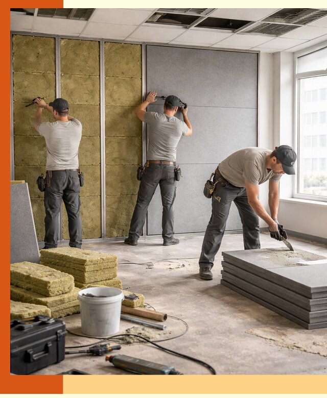 Профессиональная шумоизоляция офисов в Мелеузе для комфорта сотрудников