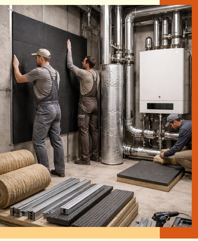 Шумоизоляция котельной в Мелеузе от 6649 руб. под ключ | Профессиональная звукоизоляция — ТепломастерМлз