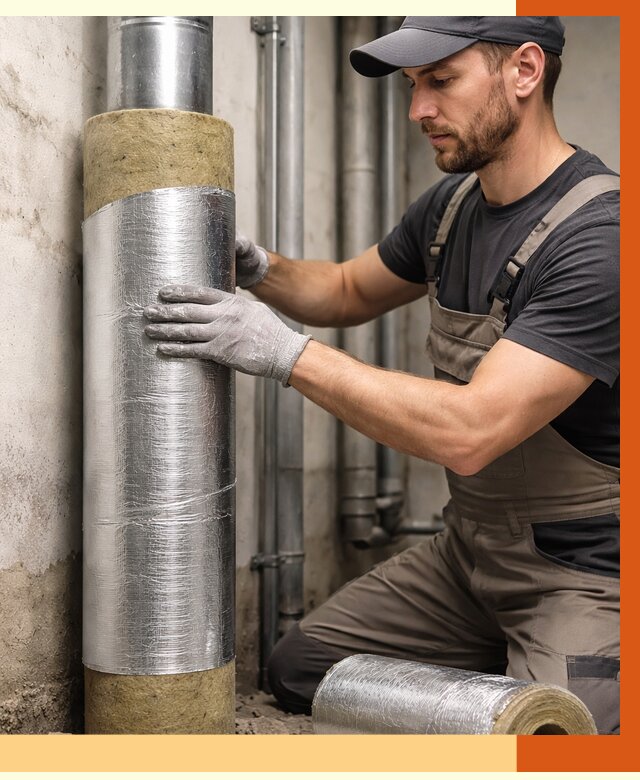 Шумоизоляция труб в Мелеузе от 1227 руб. — шумоподавление и звукоизоляция труб | ТепломастерМлз