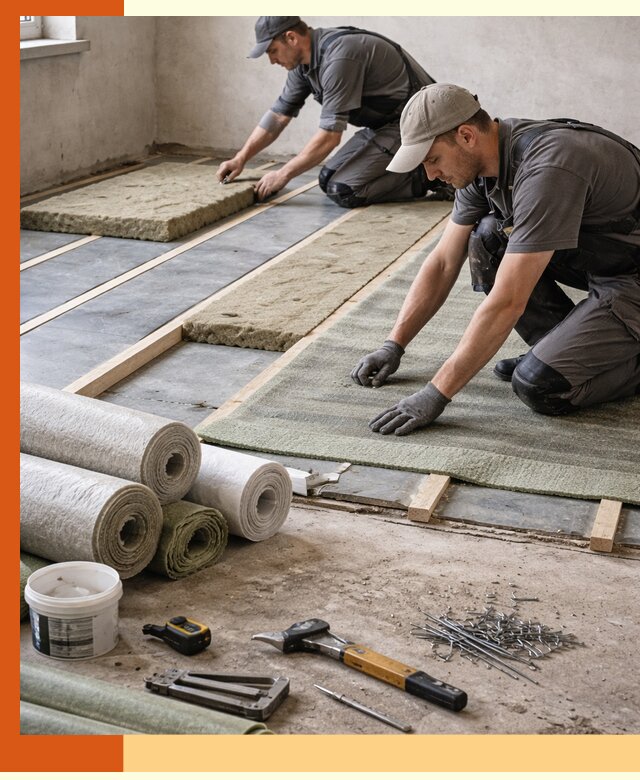 Шумоизоляция пола в Мелеузе — профессиональная звукоизоляция помещений