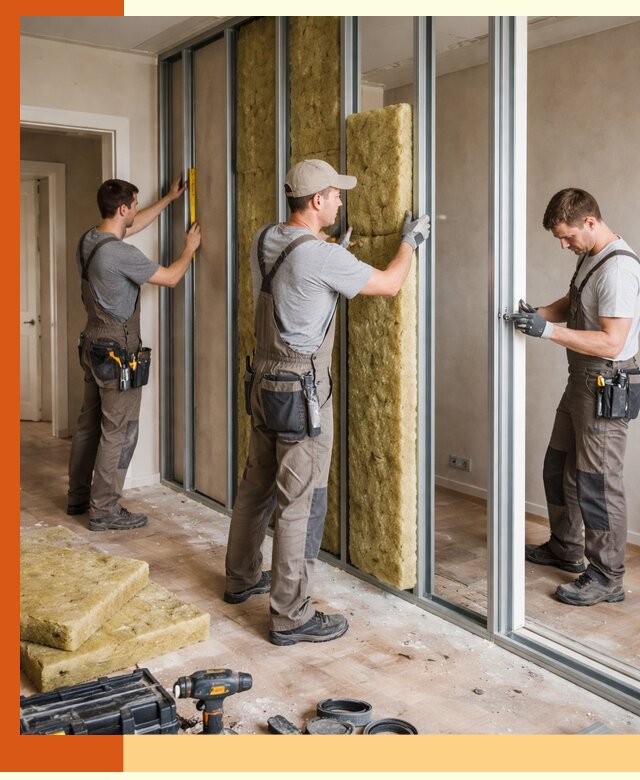 Шумоизоляция межкомнатных перегородок в Мелеузе эффективно и надёжно