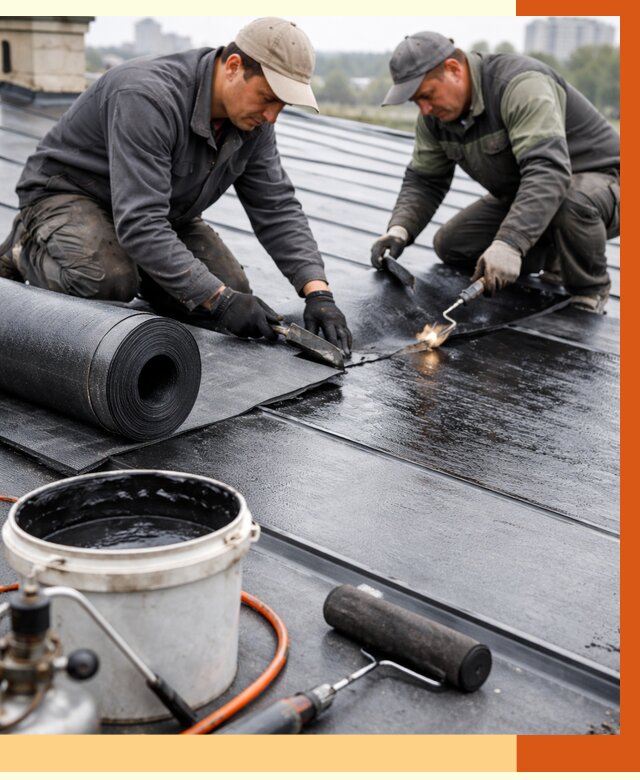 Гидроизоляция фальцевой кровли в Мелеузе от 7672 руб. под ключ | ТепломастерМлз